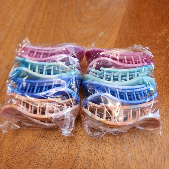 hairclips Other - Colorful Hair Claw Clips Set New With Packaging. Not Making Anymore. Last Ones.